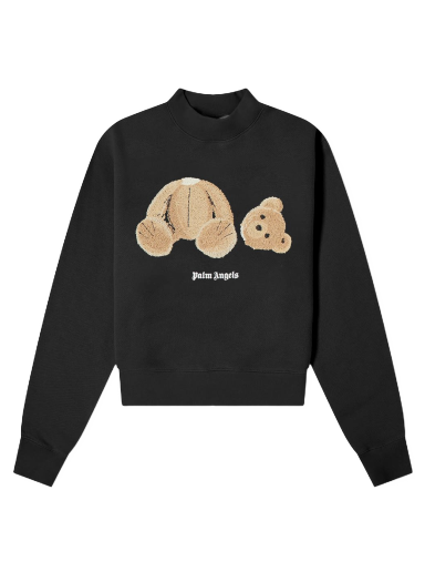 Sweatshirt Palm Angels Bear Fitted Crew Sweatshirt Sort | PWBA016C99FLE0021060