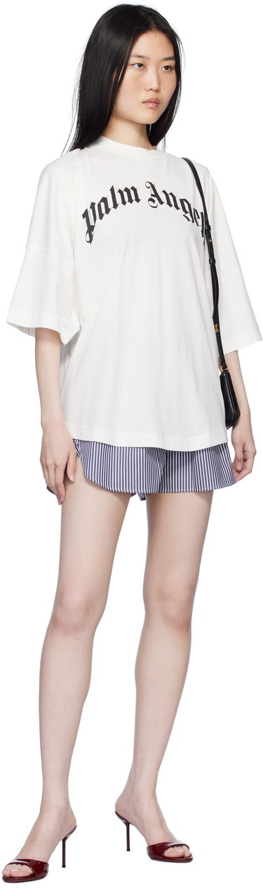 Boksere Palm Angels Classic Logo Striped Shorts Blå | PWCB050S25FAB0014603, 3