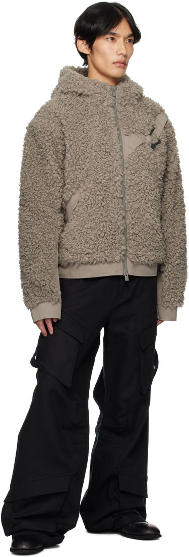 Jakke HELIOT EMIL Heliot Emil Chiaroscuro Fleece Hooded Jacket Grå | PREAW25_M_02_155_DST19, 3