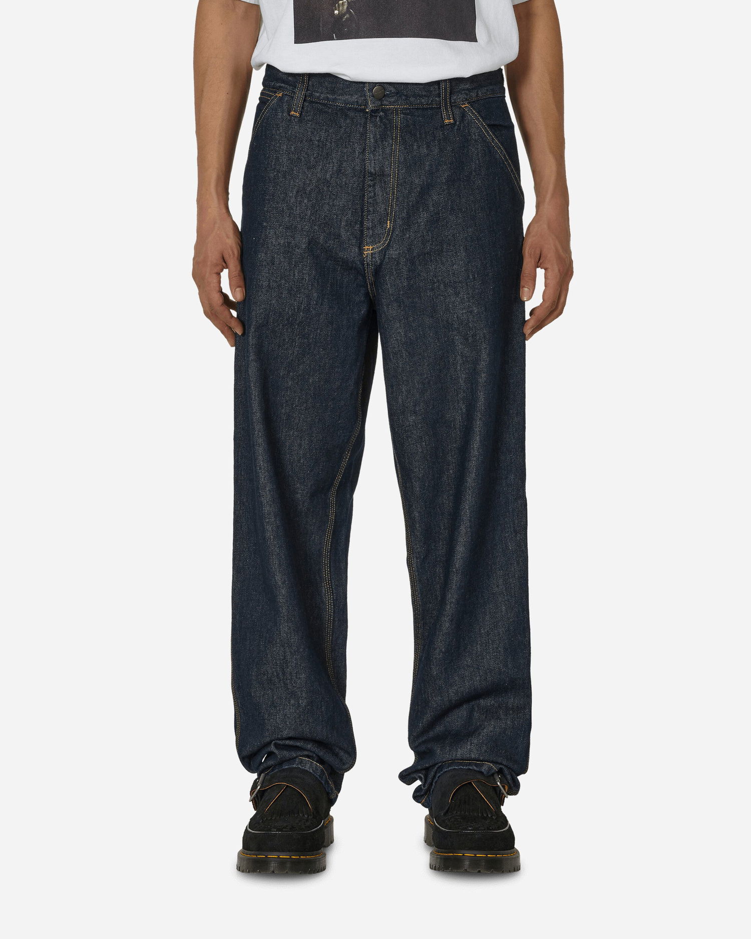 Bukser Carhartt WIP Single Knee Pants Sort | I032024 0102, 0