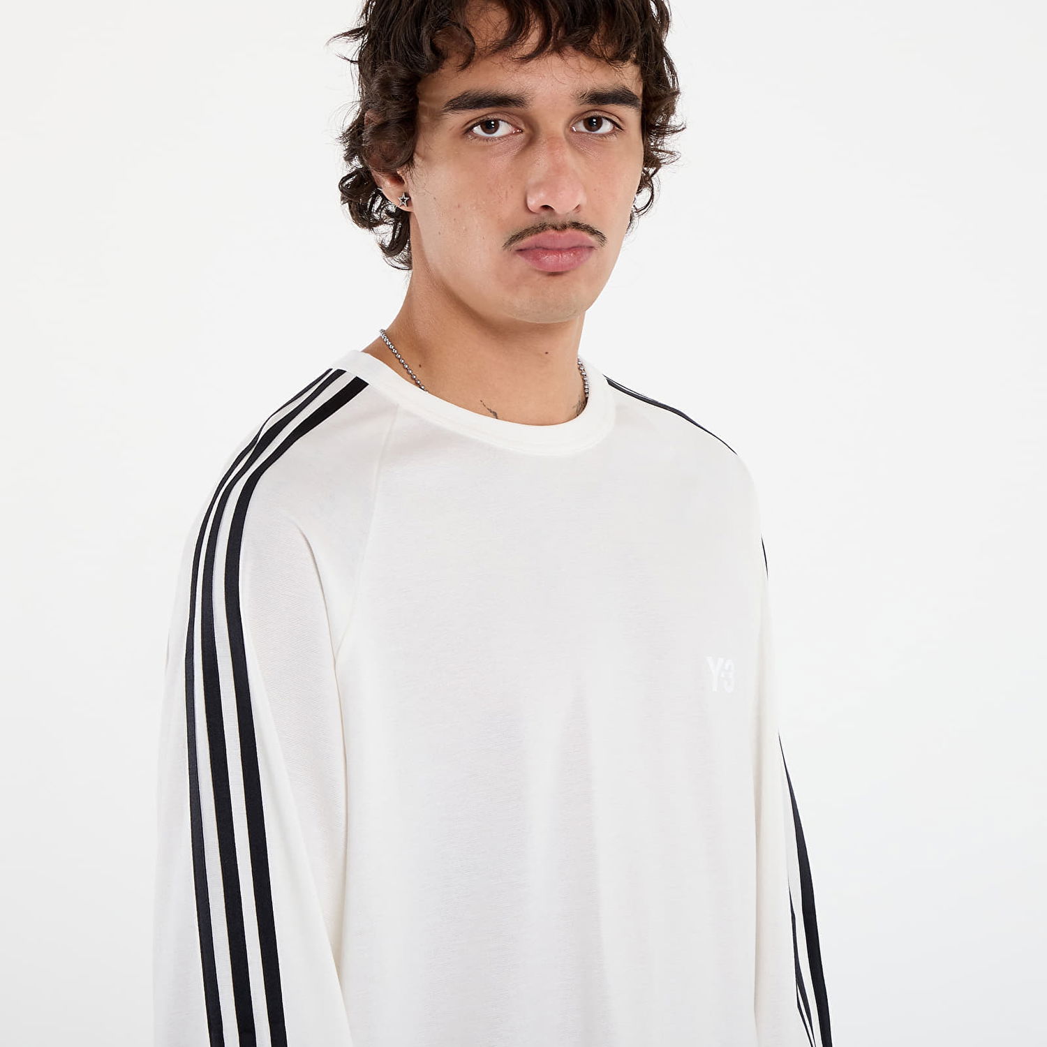 T-shirt Y-3 Y-3 Wire Long Sleeve T-Shirt Hvid | JZ0635, 1