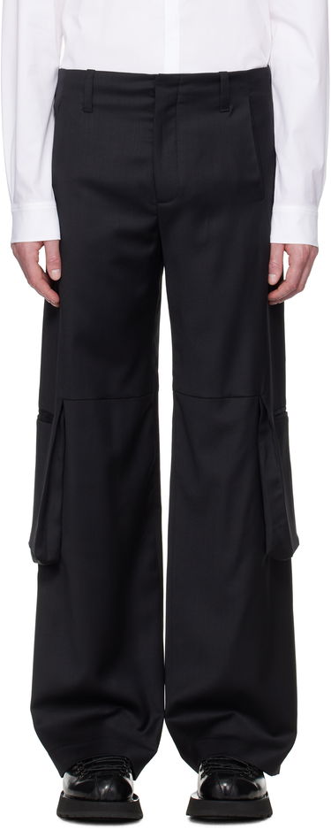 Cargo bukser HELIOT EMIL HELIOT EMIL Ferro Tailored Cargo Pants Sort | SS25_M_10_198_BLK01, 0