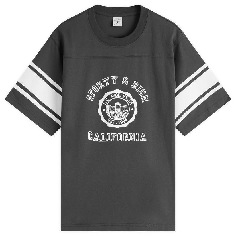 T-shirt Sporty & Rich Sporty & Rich California Emblem Rugby T-Shirt Grå | TO039622508BA02