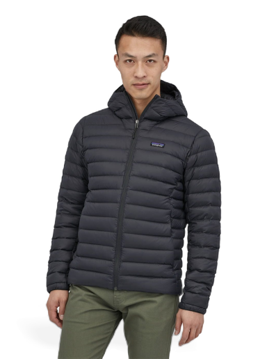 Jakke Patagonia Down Sweater Hoody Sort | 84702 BLK