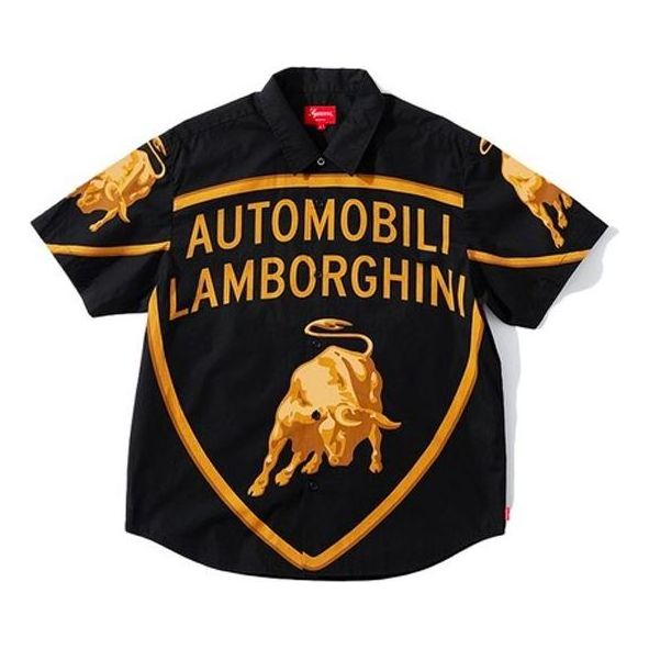Skjorte Supreme Supreme Automobili Lamborghini Short Sleeve Shirt Sort | SUP-SS20-522