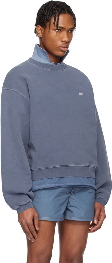 Sweater ERL ERL Crewneck Sweatshirt Blå | ERL10T027, 1