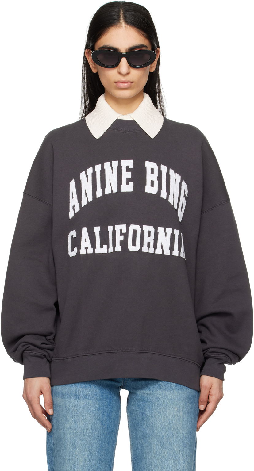 Sweatshirt Anine Bing Anine Bing Miles Sweatshirt Grå | A-08-10025-009