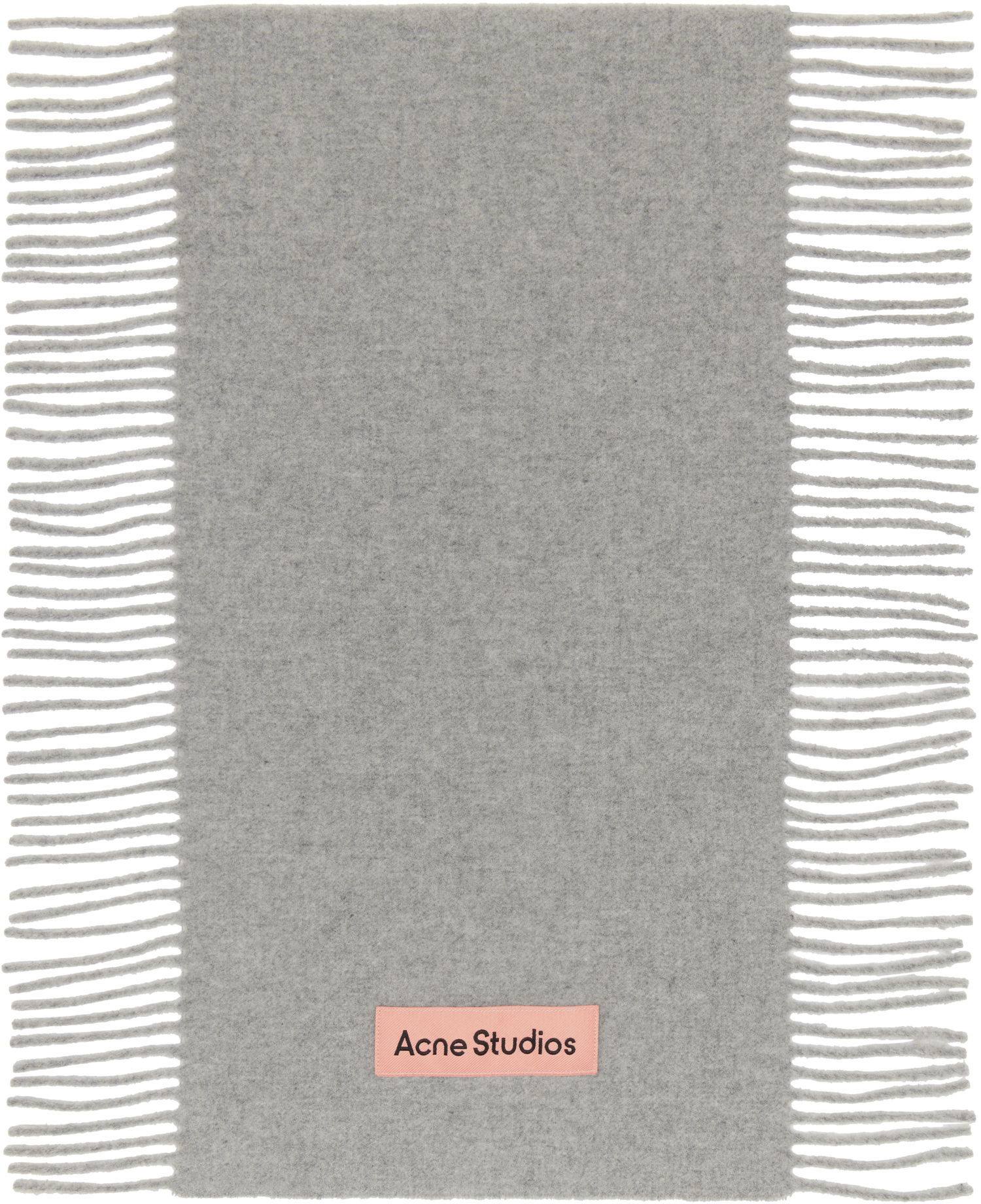 Tørklæde Acne Studios Fringe Wool Scarf Grå | CA0368-, 0