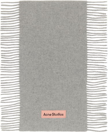 Tørklæde Acne Studios Fringe Wool Scarf Grå | CA0368-, 0