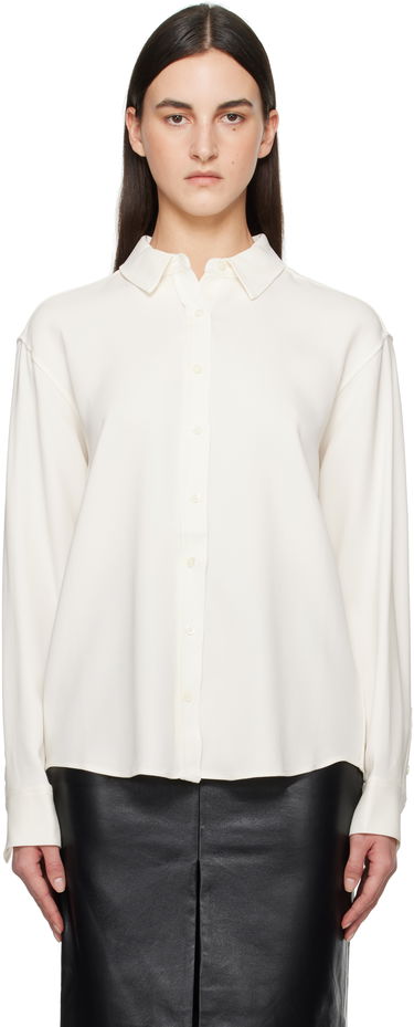 Skjorte Anine Bing ANINE BING Braxton Button-Down Shirt Hvid | A-07-10840-IVY26, 0