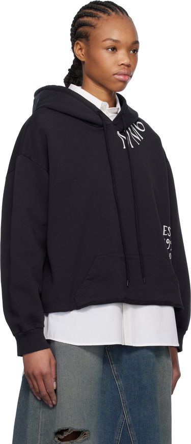 Sweatshirt Maison Margiela MM6 Maison Margiela Raw Edge Cropped Hoodie Sort | S52GU0241 M25012, 1