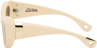 Solbriller Jean Paul Gaultier Jean Paul Gaultier 'The Parisian Cat' Sunglasses Beige | 25/03-U-EY001-X059-03, 2