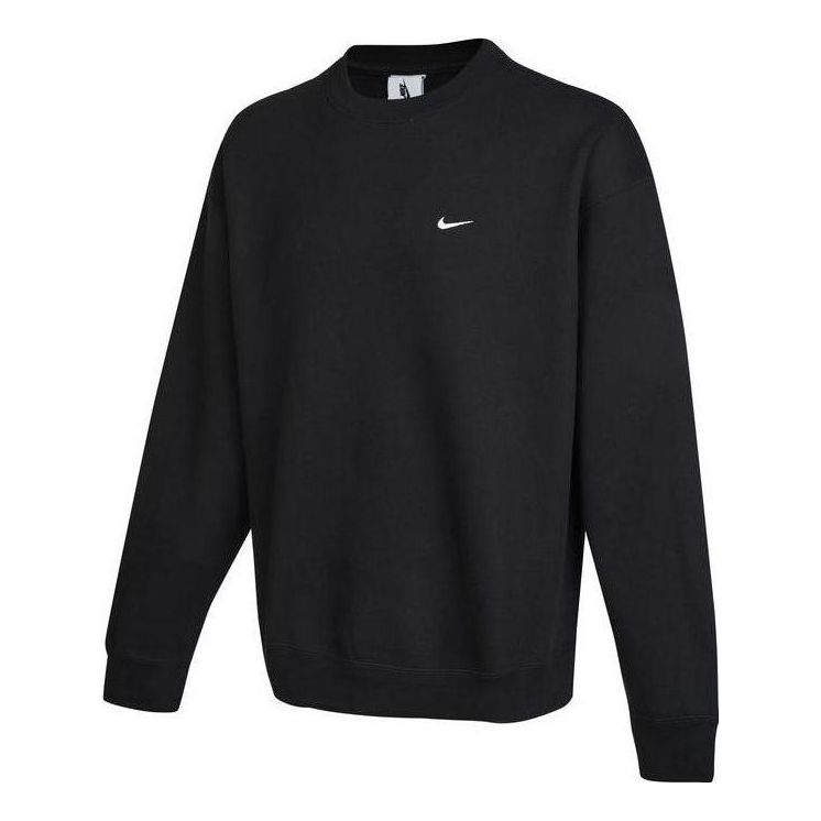 Sweater Nike Crewneck Solo Swoosh Sweatshirt Sort | DX1362-010