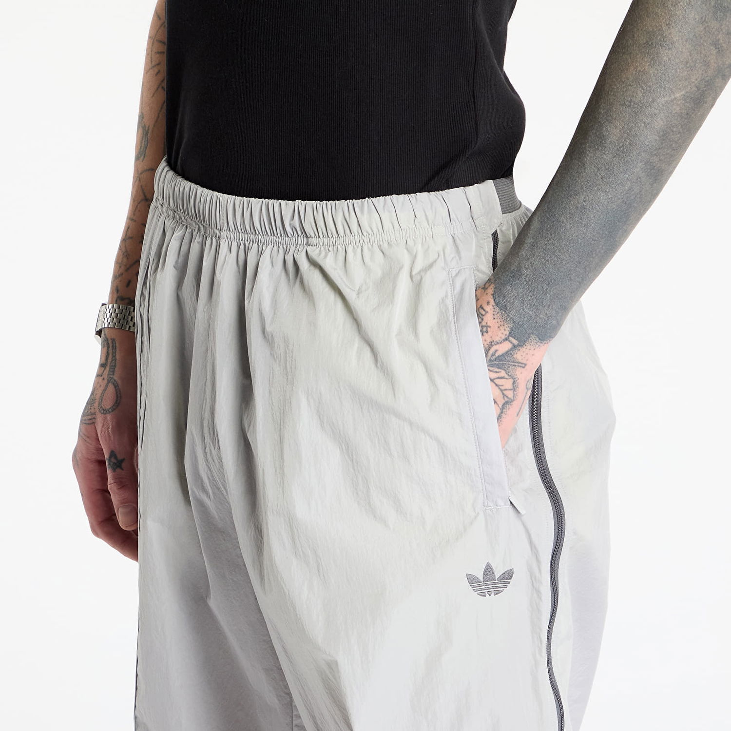 Joggingbukser adidas Originals Fashion Side Mesh Zip Pants Grå | JD1290, 1
