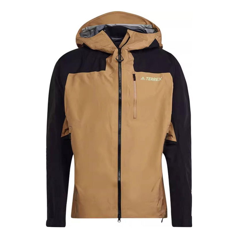 Vindjakke adidas Performance Terrex Techrock PRO Rain Jacket Brun | HA5517