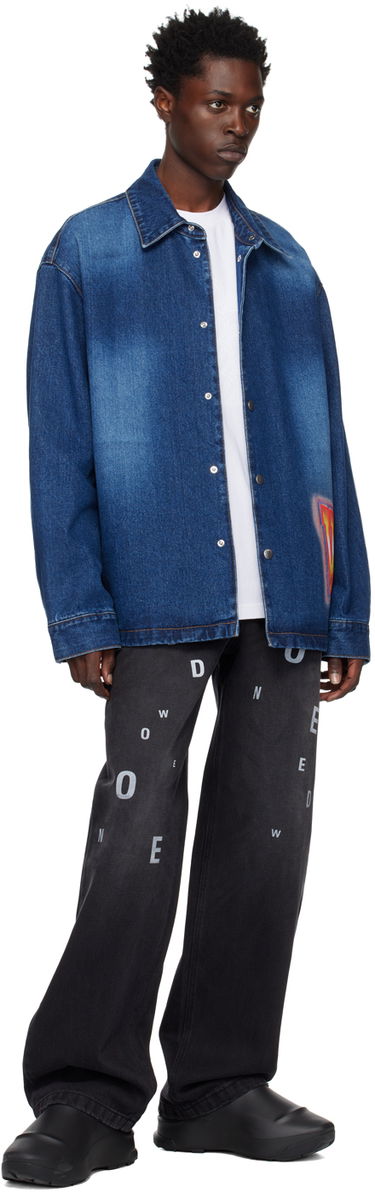 Skjorte We11done Painted Denim Jacket Blå | WD-DJ3-22-312-U-BL, 3