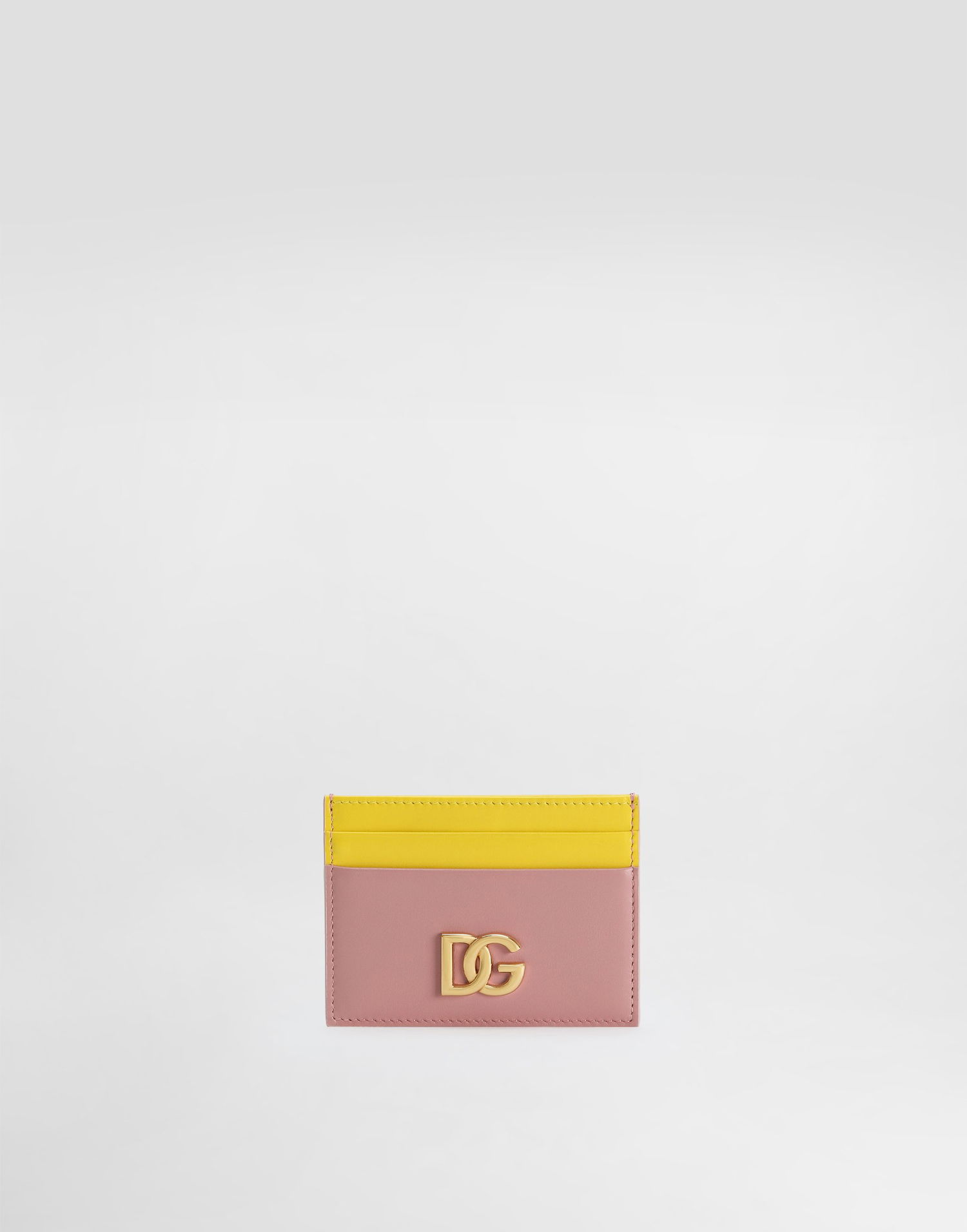 Tegnebog Dolce & Gabbana Dolce & Gabbana Calfskin Card Holder With DG Logo Lyserød | BI0330A9M758B407, 0