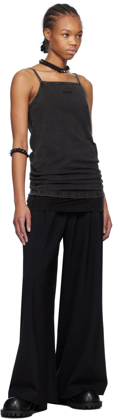 Tanktop We11done We11done Layered Sleeveless Tank Top Sort | WD-TT0-25-703-W-BK, 3