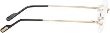 Solbriller Cartier Cartier Décor C Classique Rimless Glasses Metalisk | CT0563O-001, 3