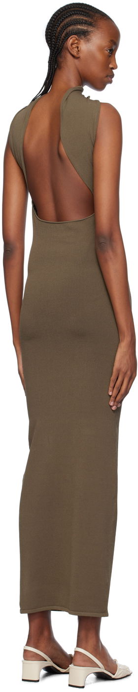 Kjole TOTEME Totême Slip-Through Midi Dress Grøn | 241-WRD1093-YA0028, 2