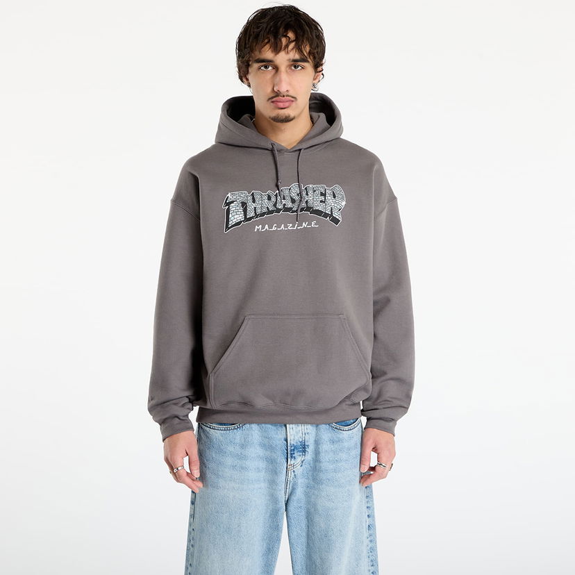 Sweatshirt Thrasher Disco by Spanky Hoodie Grå | 145758