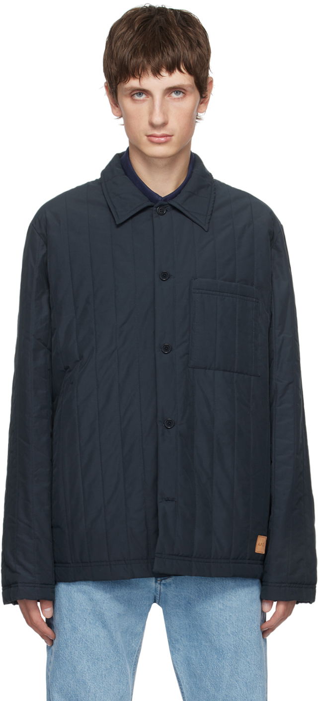 Jakke A.P.C. Hugo Jacket Mørkeblå | COEZV-H02859, 0