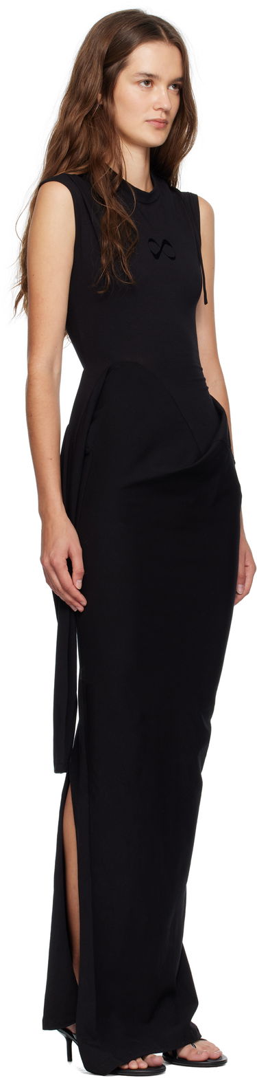 Kjole Ottolinger Ottolinger Sleevy Maxi Dress Sort | 115-502315-01, 1