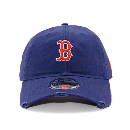 Kasket New Era Distressed 9TWENTY Boston Red Sox Adjustable Hat Blå | 60595225, 1