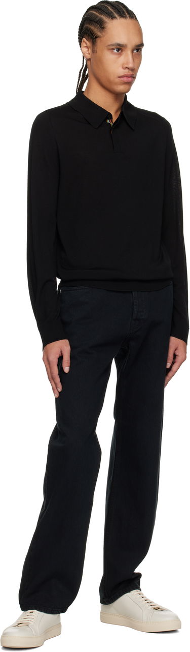 Sweater Paul Smith Paul Smith Merino Wool Knitted Long Sleeve Polo Sort | M1R-241Z-P02093-79, 3