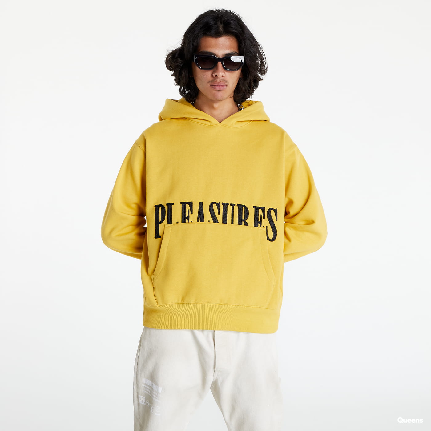 Sweatshirt Pleasures Latex Hoodie Gul | P22F016 MUSTARD, 0