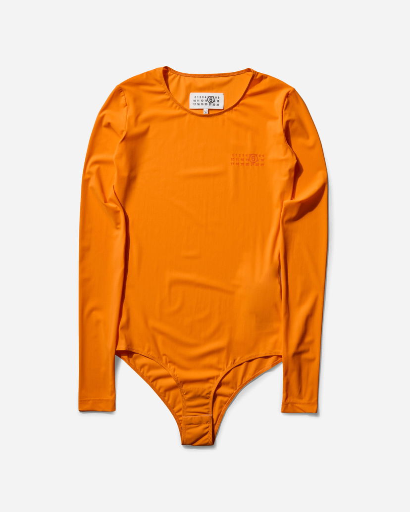 Krop Maison Margiela Long-Sleeve Bodysuit Orange | S52NA0068 182