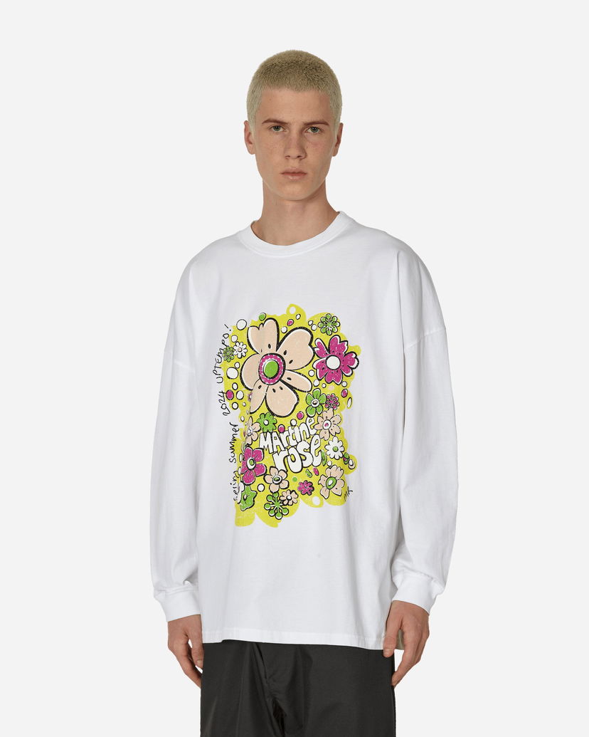 T-shirt Martine Rose Oversized T-Shirt Hvid | MRSS24-624A WHFEFL