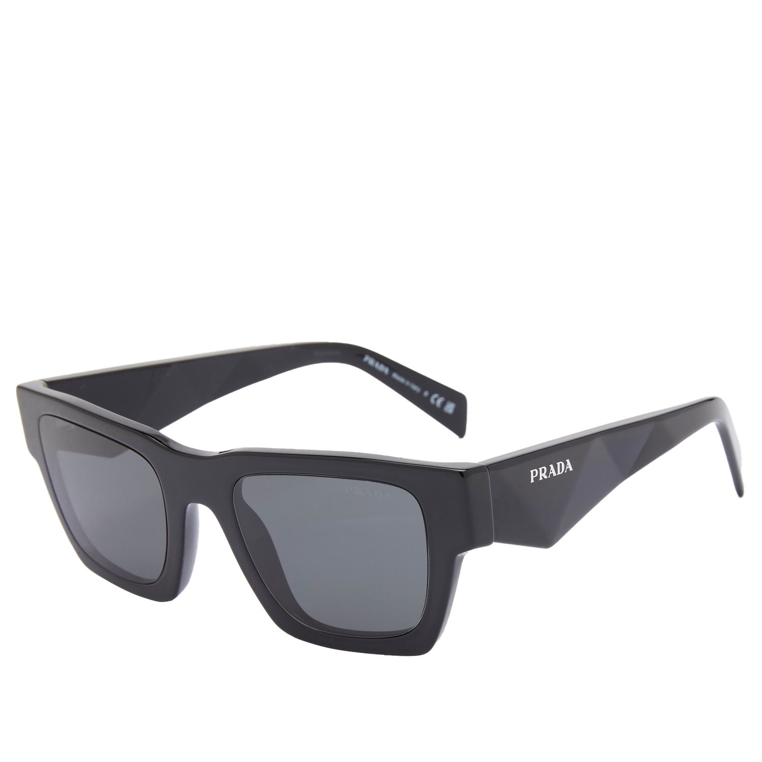 Solbriller Prada Black & Dark Grey Sunglasses Sort | 0PR-A06S-50-16K08Z, 1
