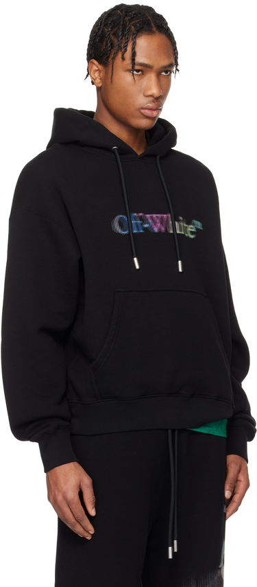 Sweatshirt Off-White Off-White S. Matthew Hoodie Sort | OMBB085S25FLE00V1084, 1