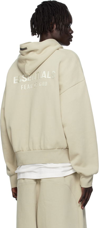 Sweatshirt Fear of God Fear of God ESSENTIALS Classic Fit Fleece Hoodie Beige | 192SP252056F, 2