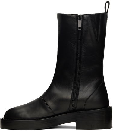 Sneakers og sko Courrèges Leather Platform Boots Sort | 323SAB012CV0021, 2