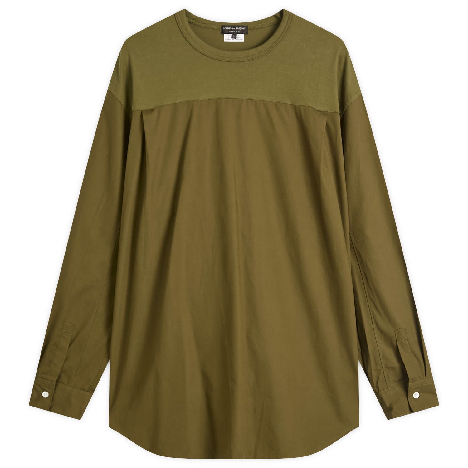 T-shirt Comme des Garçons Homme Plus Long Sleeve T-Shirt, Size Large Grøn | PP-B020-W25-3, 1