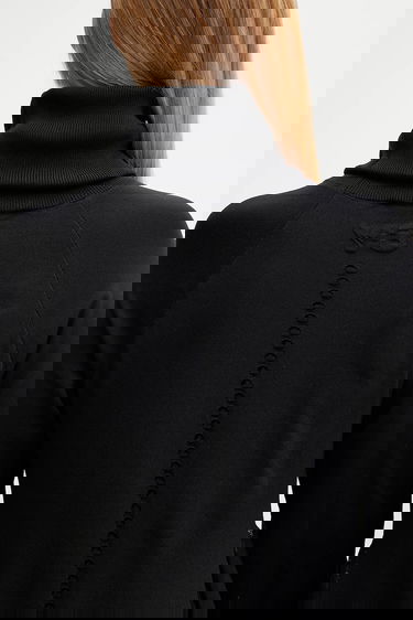 Kjole Y-3 Y-3 Maxi Hooded Knit Dress Sort | JX2300, 4