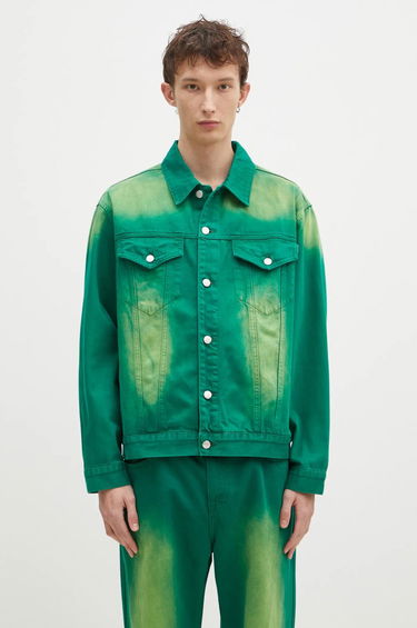 Jakke BILLIONAIRE BOYS CLUB Oversized Garment Dyed Denim Jacket Grøn | B24411, 0