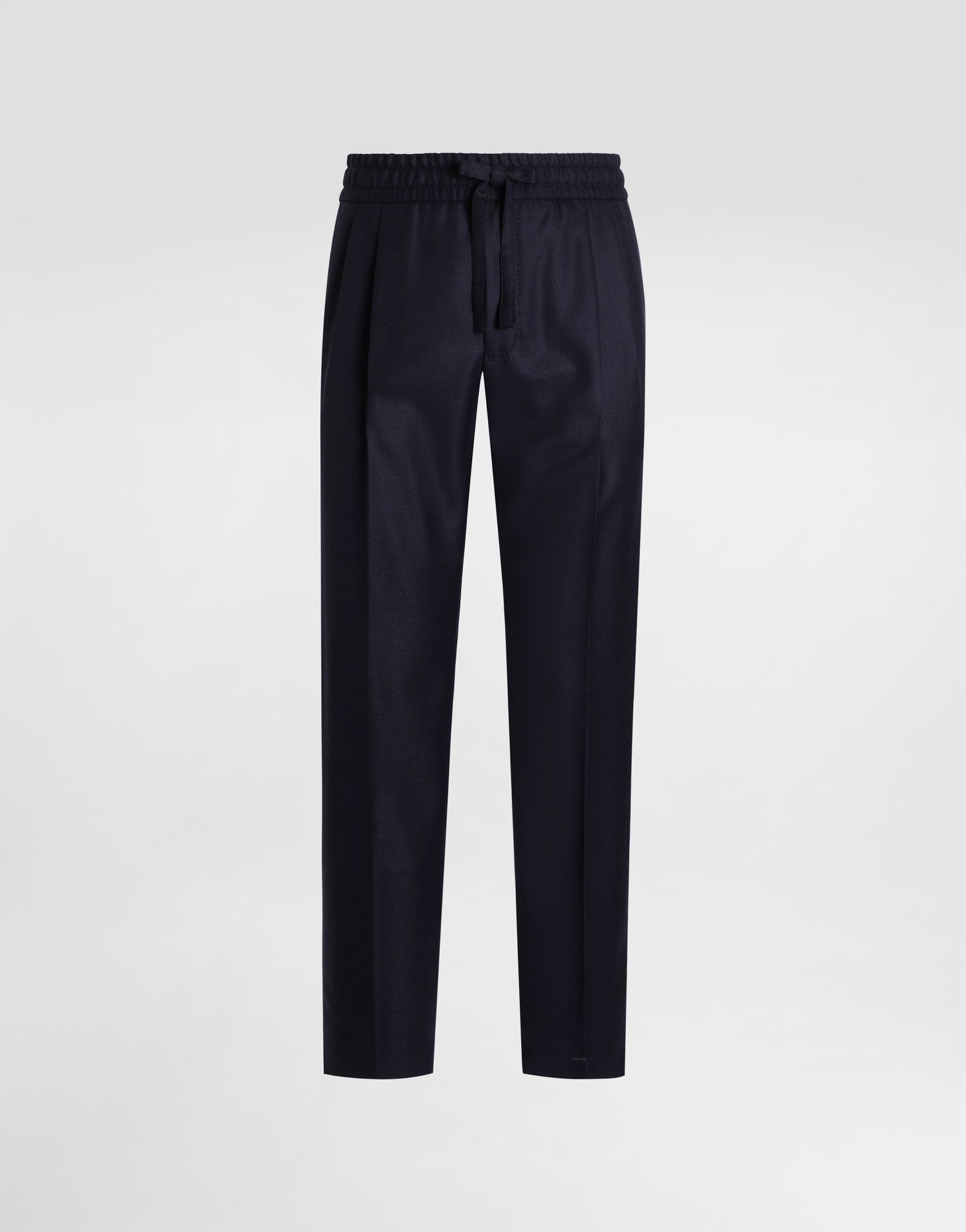 Bukser Dolce & Gabbana Dolce & Gabbana Garment-Dyed Wool Joggers Mørkeblå | GP12QTFU25EB0665, 0