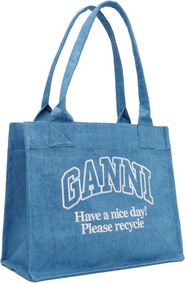 Mulepose GANNI GANNI Large Easy Tote Bag Blå | A5599, 1