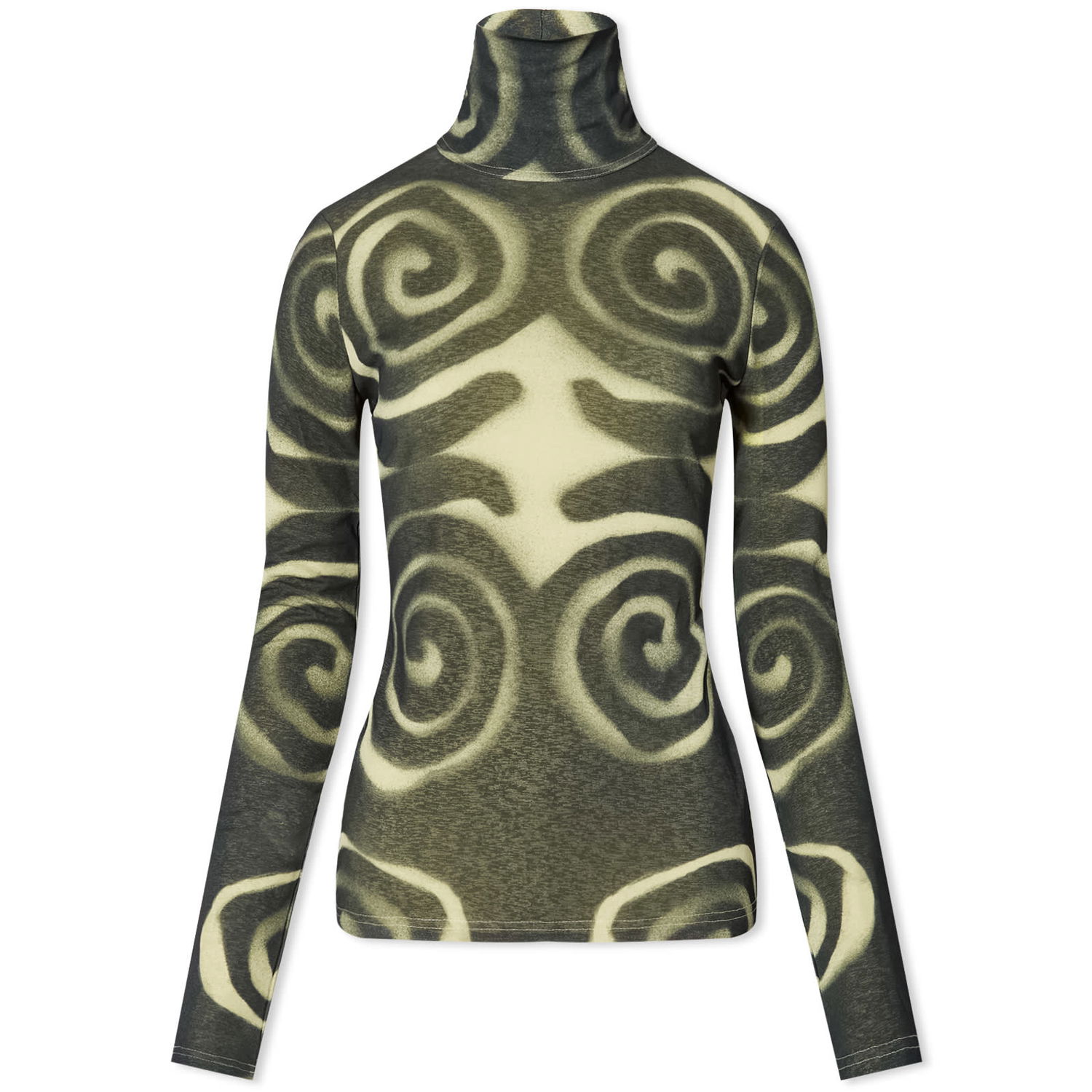 T-shirt Nanushka Long Sleeve Josa Sprial Top Grøn | NW24RSTP01999, 0