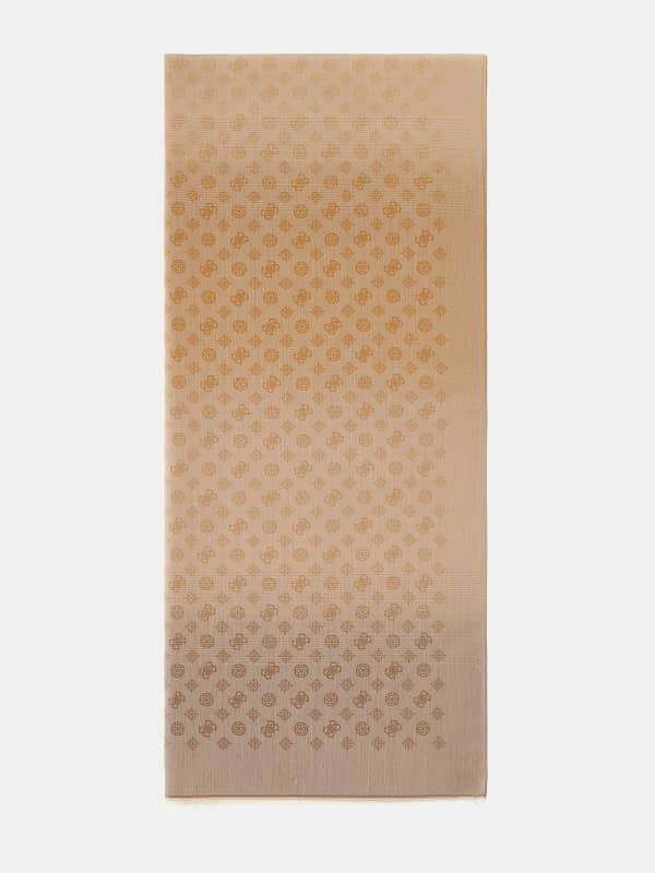 Tørklæde GUESS 4G Peony Logo Scarf Beige | AW9475POL03, 0