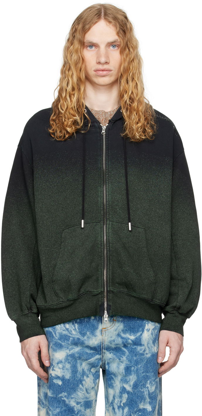 Sweatshirt Eckhaus Latta Zip Hoodie Sort | 1103-EL-PF24-A - ASTROTURF