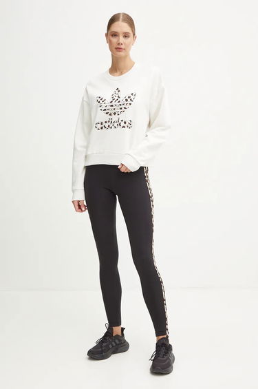 Sweatshirt adidas Originals Leopard Crewneck Sweatshirt Hvid | IW8477, 1
