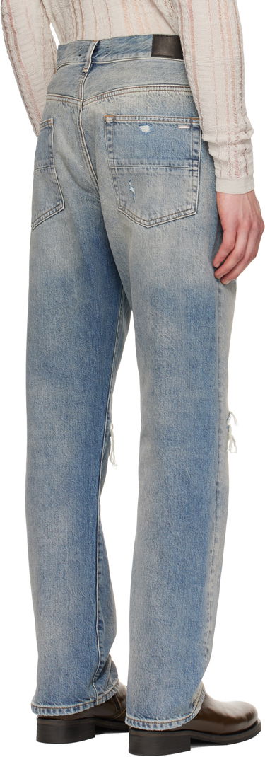 Jeans AMIRI AMIRI Suede Straight MX1 Jeans Blå | AMDNGH1085, 2