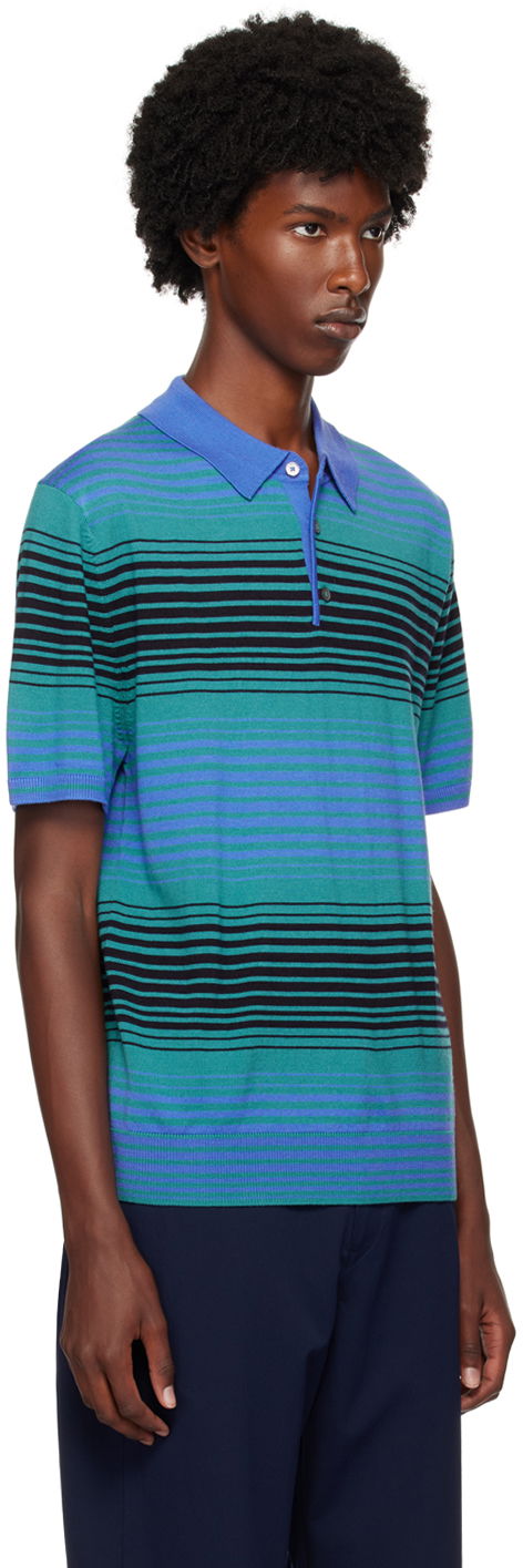 Polo skjorte Paul Smith PS Paul Smith Striped Knit Polo Flerfarvet | M2R-963Y-N22145-43, 1