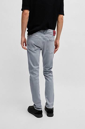 Jeans BOSS Extra Slim Fit Stretch Denim Jeans Grå | 50537697, 1
