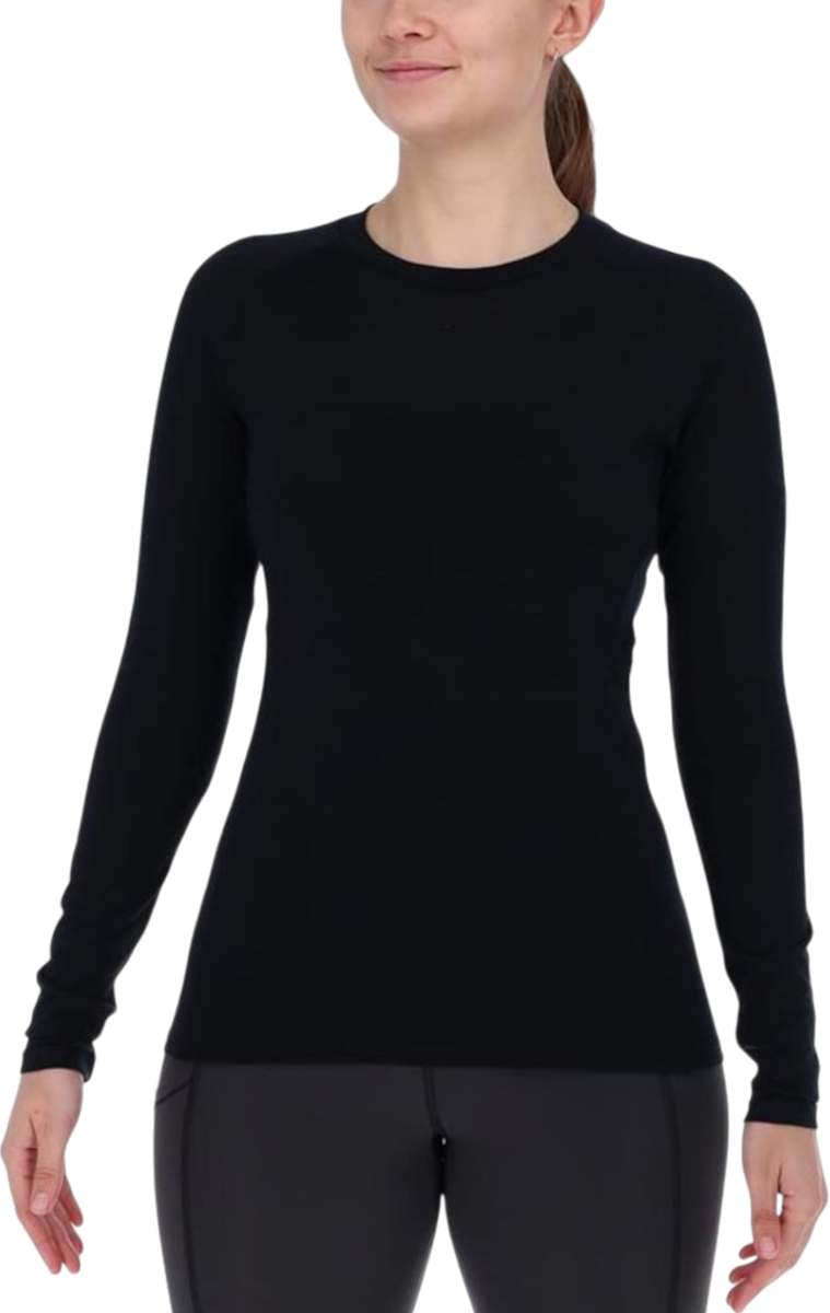 T-shirt inov-8 INOV-8 Merino LS Crew Neck Long Sleeve T-Shirt Sort | 001171-bk-001