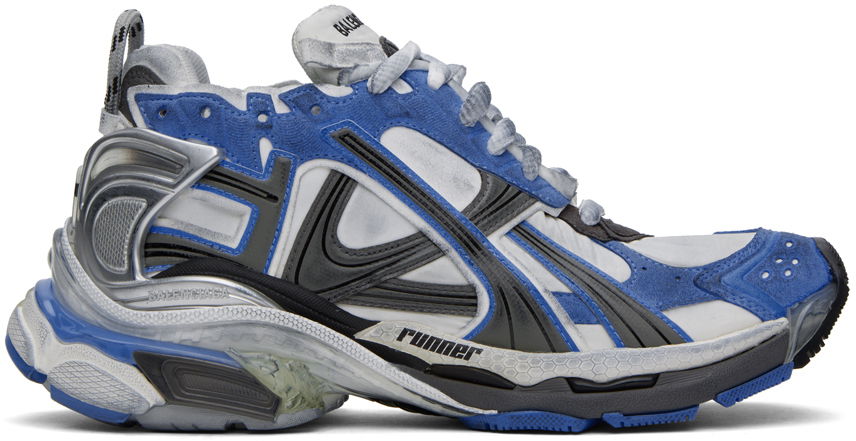 Sneakers og sko Balenciaga Runner Sneakers "Blue & Gray" Grå | 772774-W3RNY-4912, 0